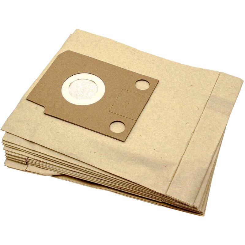 foto del prodotto vhbw 10x sacchetto compatibile con menalux 3000 dct 72 aspirapolvere carta, 26cm x 21cm color sabbia