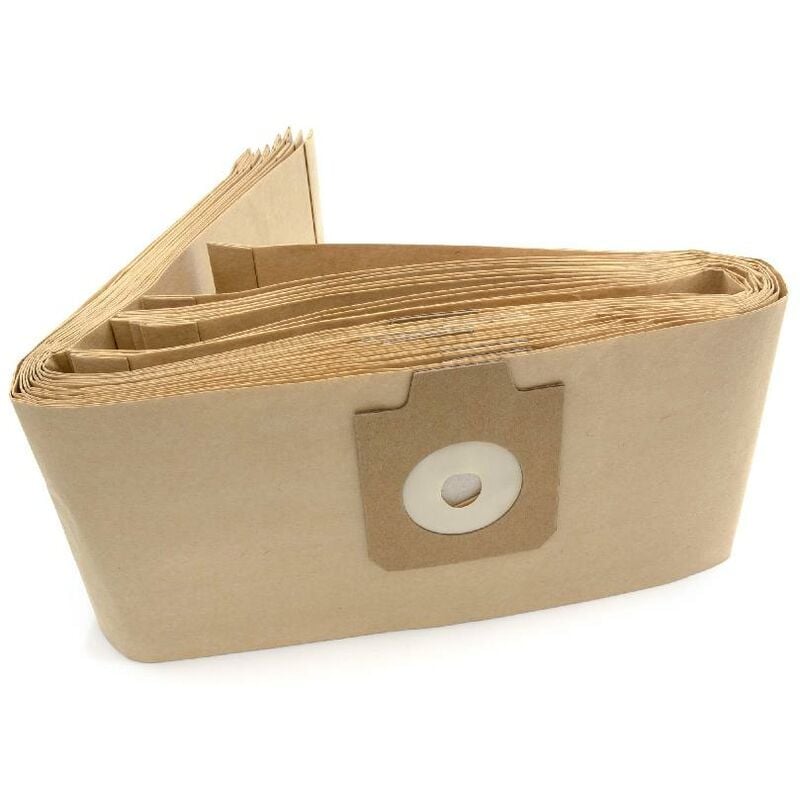 foto del prodotto vhbw 10x sacchetto compatibile con nilfisk alto uz934 terrier cubic, uz964 aspirapolvere carta, 95,5cm x 17cm marrone