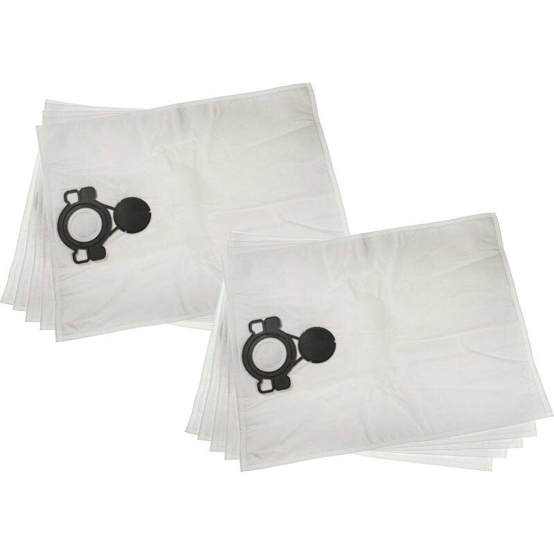 foto del prodotto vhbw 10x sacchetto compatibile con nilfisk vl200 20 pc, 30 pc inox aspirapolvere 32cm x 23cm bianco