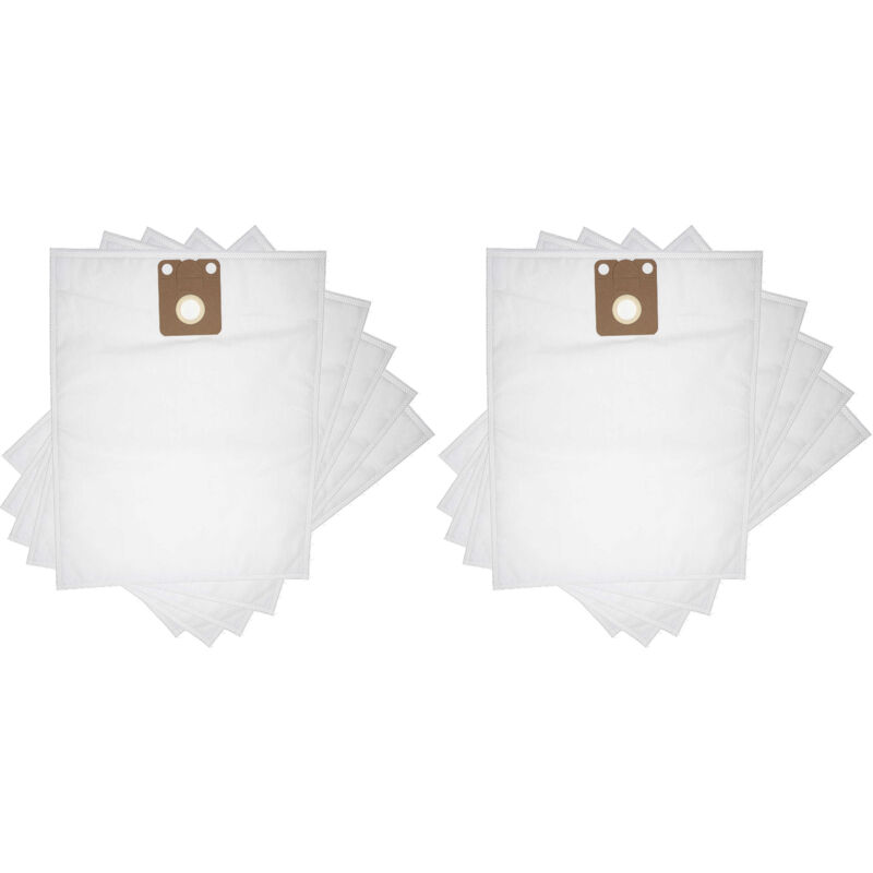 foto del prodotto vhbw 10x sacchetto compatibile con nilfisk vp300 r aspirapolvere microfibra, 42,5cm x 27cm bianco