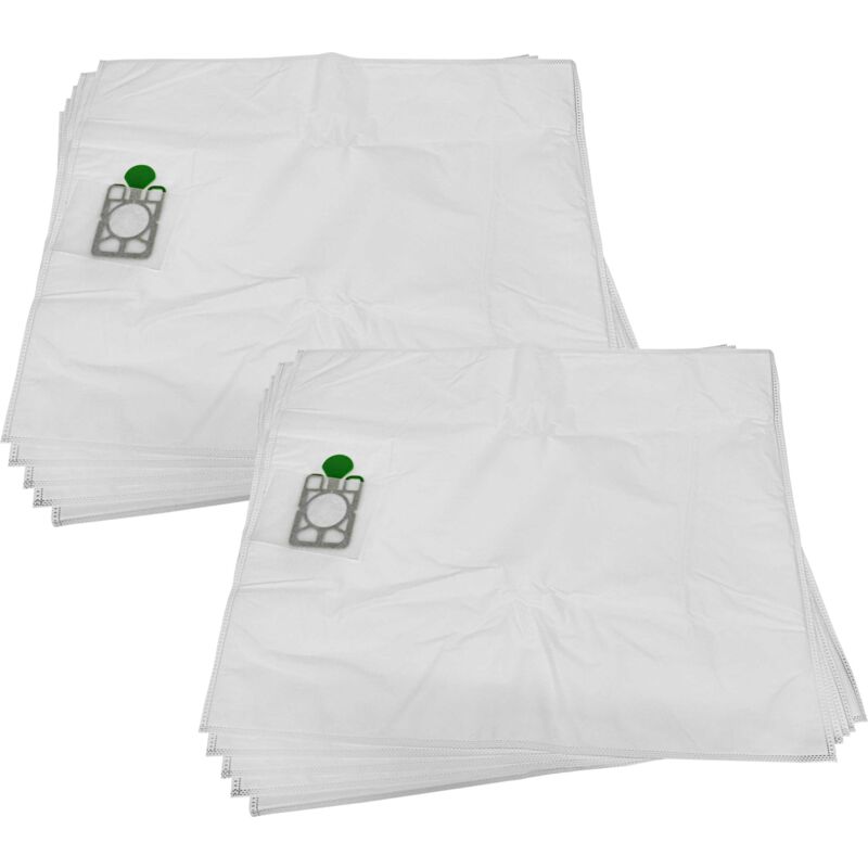 foto del prodotto vhbw 10x sacchetto compatibile con numatic wvd900, wv900 aspirapolvere microfibra, 76cm x 63cm bianco