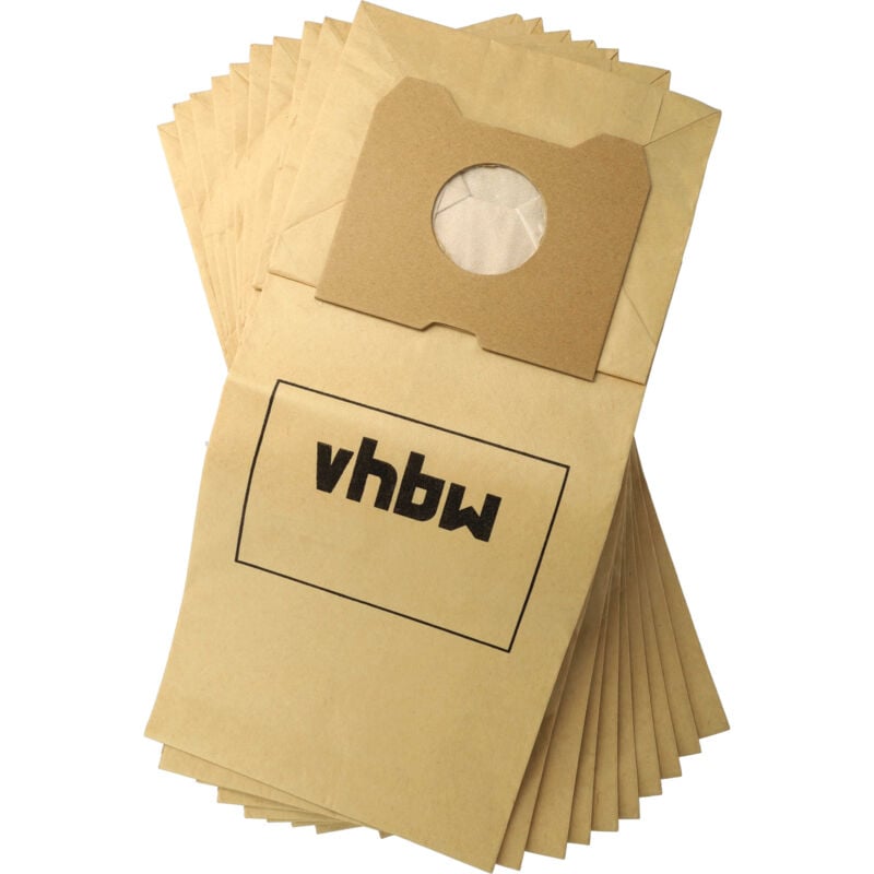 foto del prodotto vhbw 10x sacchetto compatibile con philips fc 6843, 6844, 6842 triathlon, 6843 triathlon aspirapolvere in carta, 30cm x 20cm, color sabbia