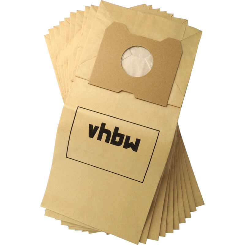 foto del prodotto vhbw 10x sacchetto compatibile con philips fc 6844 triathlon aspirapolvere in carta, 30cm x 20cm, color sabbia