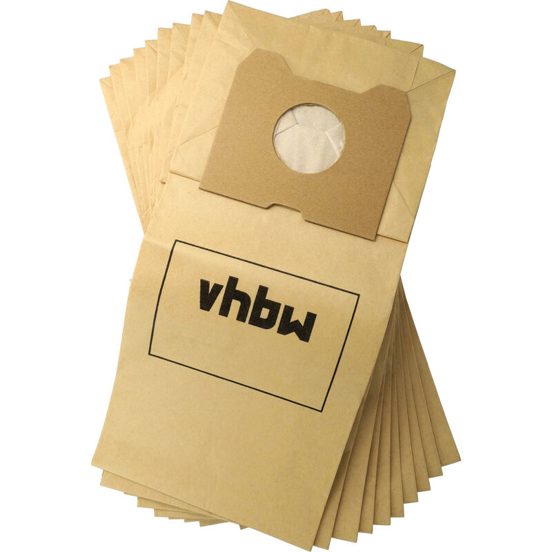 foto del prodotto vhbw 10x sacchetto compatibile con philips triathlon 1300, triathlon 2000 aspirapolvere in carta, 30cm x 20cm, color sabbia