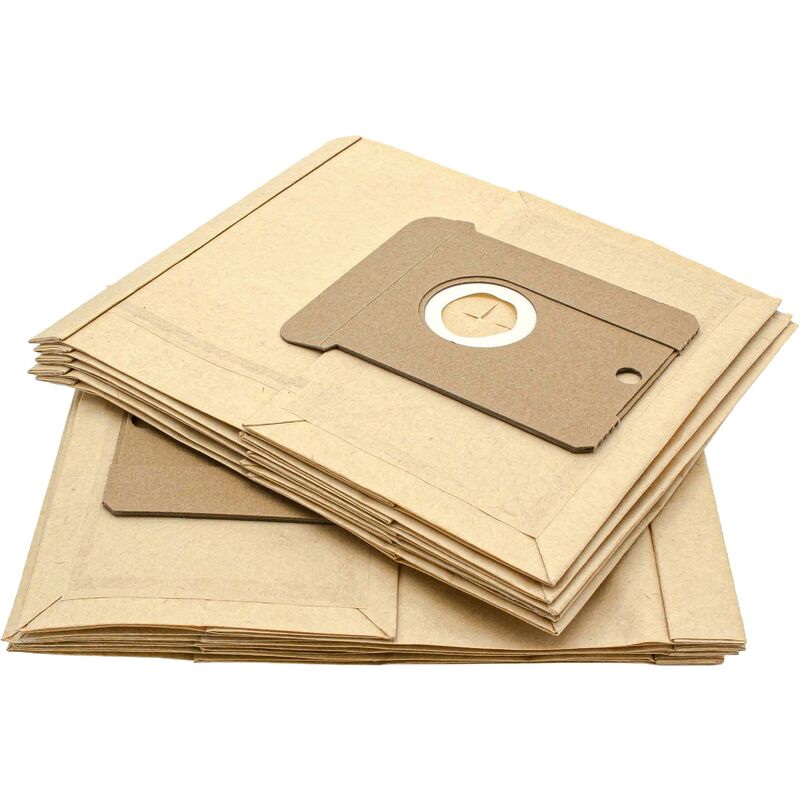foto del prodotto vhbw 10x sacchetto compatibile con privileg 102.723, 102.791, 104.396 aspirapolvere in carta, 22, 25cm x 20,5cm, color sabbia