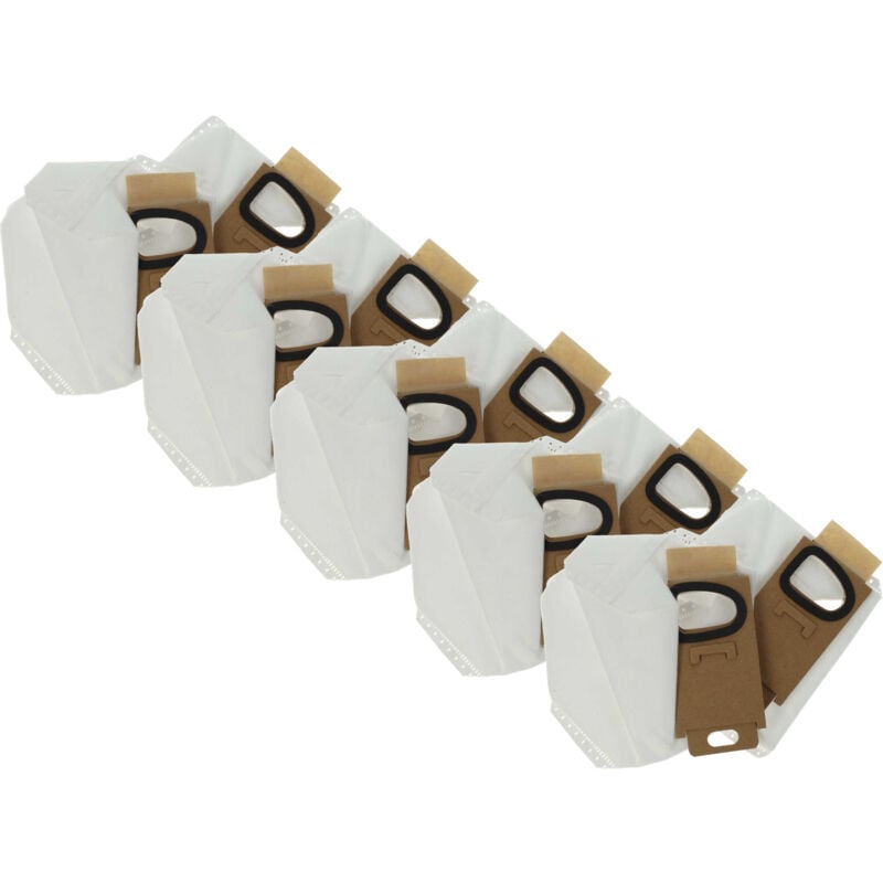 immagine 0 del prodotto vhbw 10x sacchetto compatibile con roborock h6, h7 aspirapolvere microfibra, 10,7cm x 7,3cm bianco