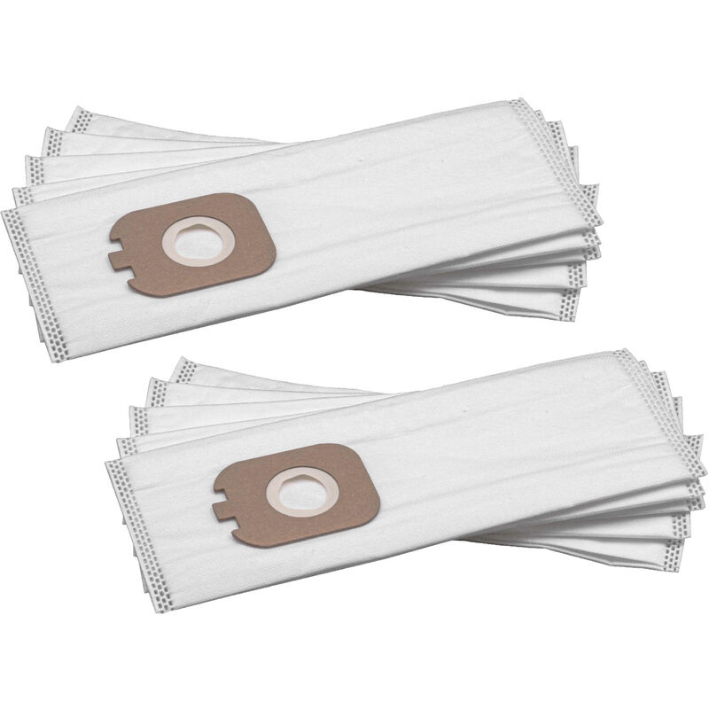 foto del prodotto vhbw 10x sacchetto compatibile con rowenta powerline rh7821 rh7855 ia wb we wf aspirapolvere in microfibra, 30cm x 13cm, bianco