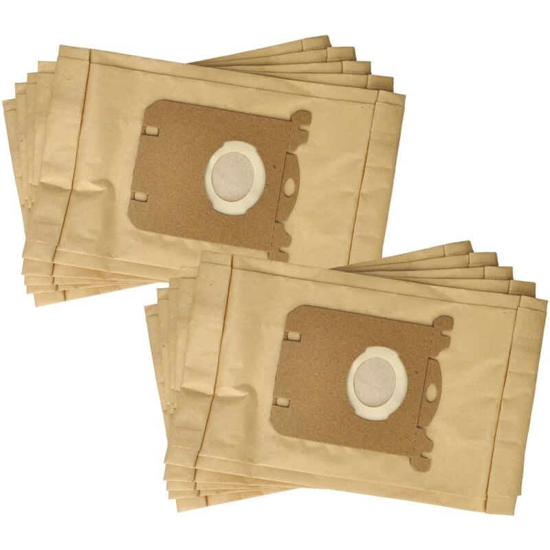foto del prodotto vhbw 10x sacchetto compatibile con tornado maximus to 7010, to 7020, to 7030 aspirapolvere carta, 25,8cm x 16,2cm color sabbia