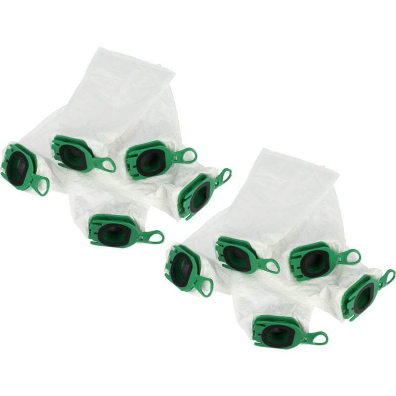 foto del prodotto vhbw 10x sacchetto compatibile con vorwerk folletto vb100, ebb100, fp100 aspirapolvere microfibra, 25cm x 10cm bianco