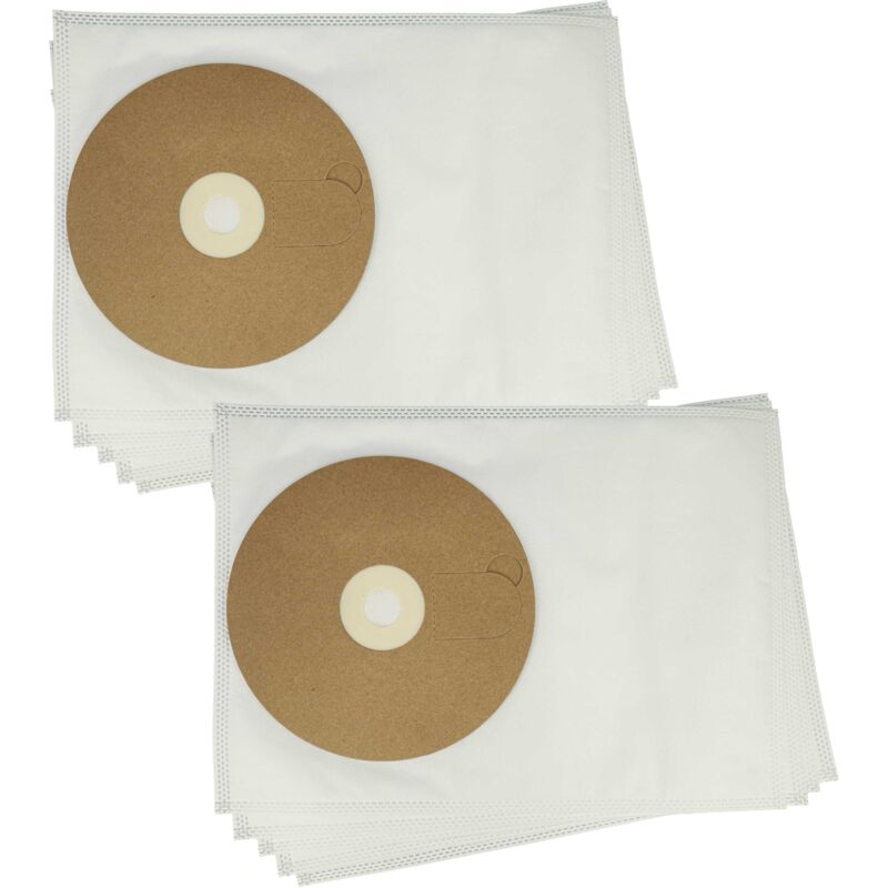 foto del prodotto vhbw 10x sacchetto compatibile con wirbel w 1 aspirapolvere 37,5cm x 27cm bianco