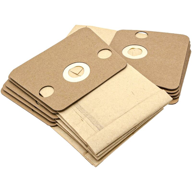foto del prodotto vhbw 10x sacchetto dell aspirapolvere compatibile con rowenta ro 420, 425, 430, 450, 455, 460 aspirapolvere in carta, 22cm x 16,5cm, color sabbia