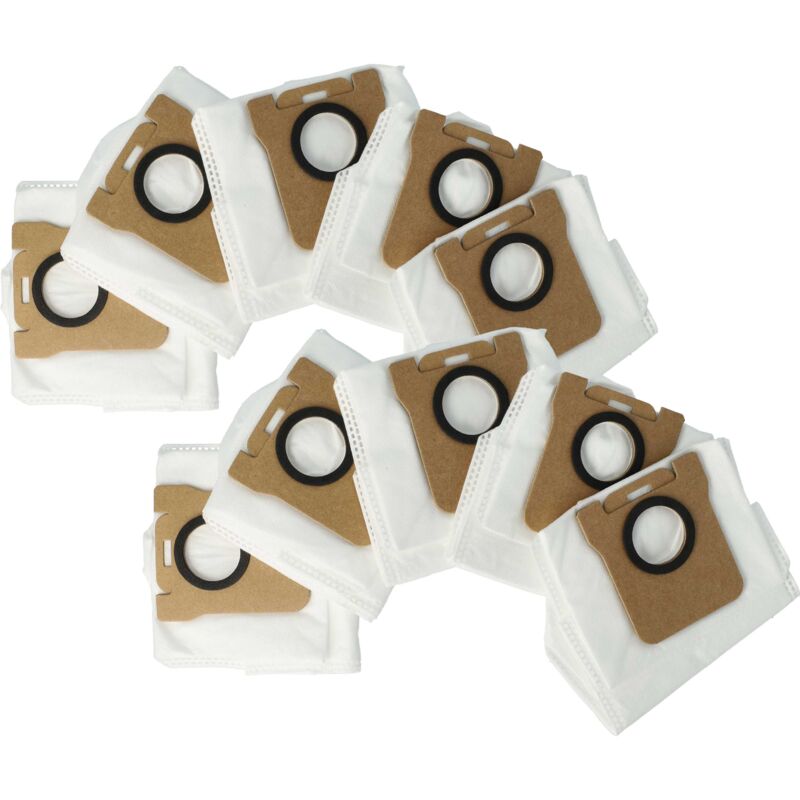 foto del prodotto vhbw 10x sacchetto per la polvere compatibile con xiaomi s20 , x10 , x20 , x10 plus robot aspirapolvere sacchetto per la stazione di aspirazione