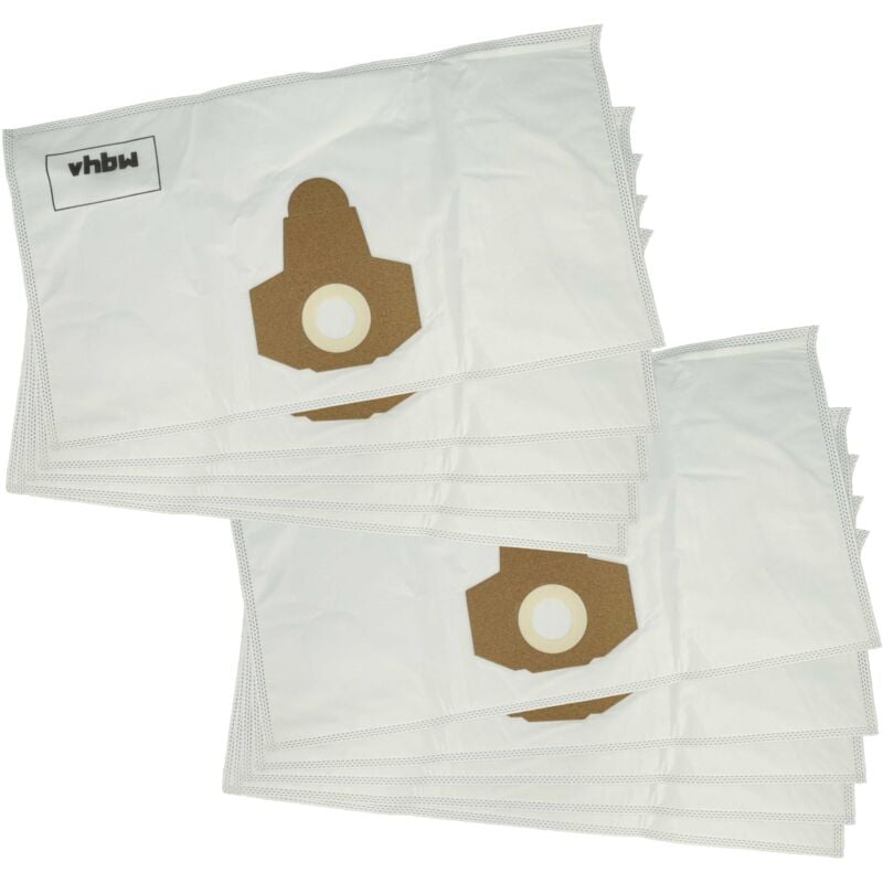 foto del prodotto vhbw 10x sacchetto sostituisce einhell ypl 1252, t5, ypl 1250, m4810 per aspirapolvere microfibra poliestere, 58cm x 31,5cm bianco