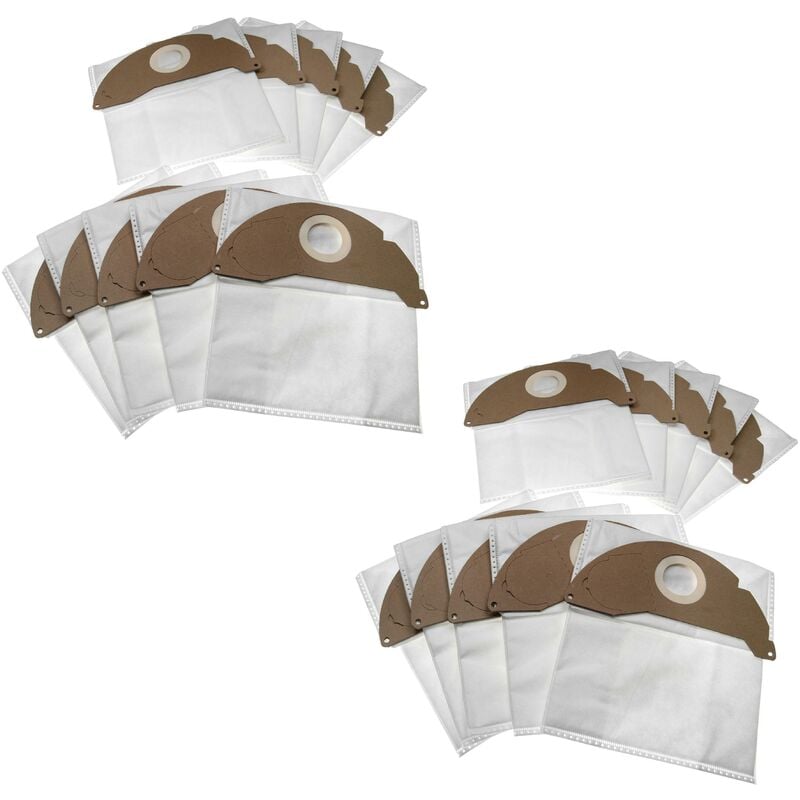 foto del prodotto vhbw 10x sacchetto sostituisce k rcher 6.904 322.0 per aspirapolvere 24,5cm x 23,5cm bianco