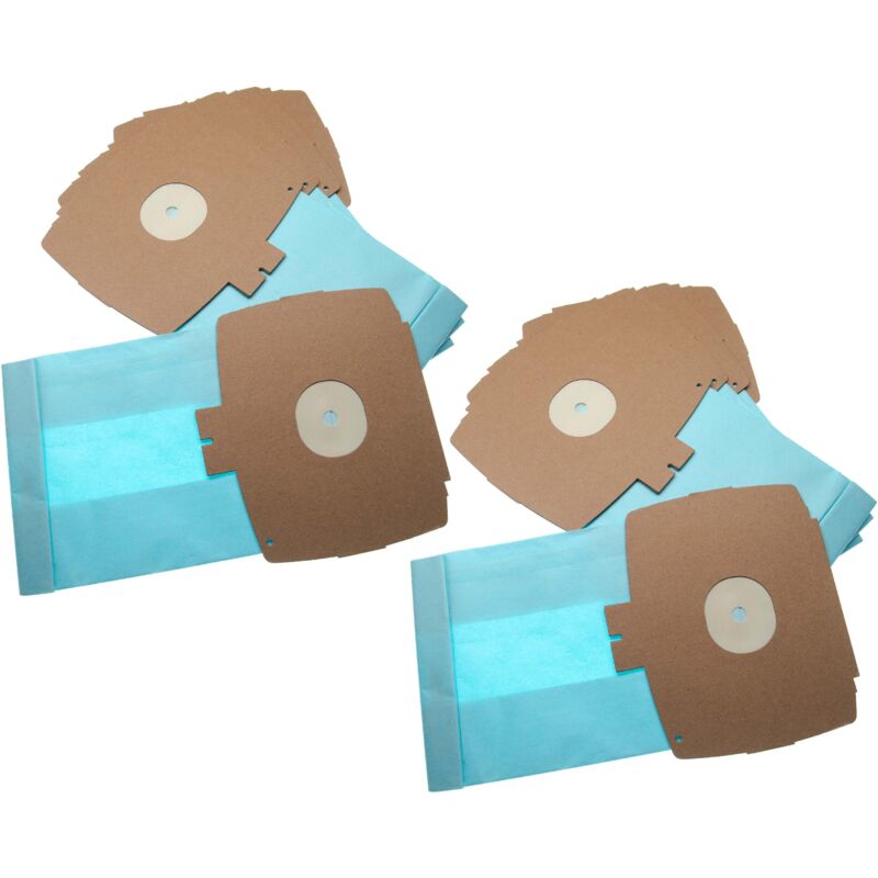 foto del prodotto vhbw 10x sacchetto sostituisce menalux 1202 ct 09 per aspirapolvere in carta, 26.1cm x 15.05cm, azzurro