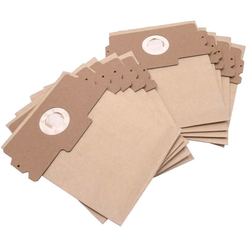 foto del prodotto vhbw 10x sacchetto sostituisce privileg 065.086, 685.484 per aspirapolvere 26cm x 21cm marrone