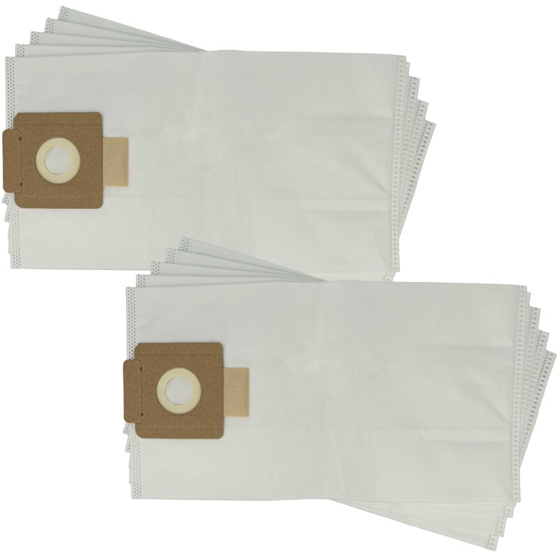 foto del prodotto vhbw 10x sacchetto sostituisce sprintus 106061 per aspirapolvere microfibra, 42cm x 22,3cm bianco