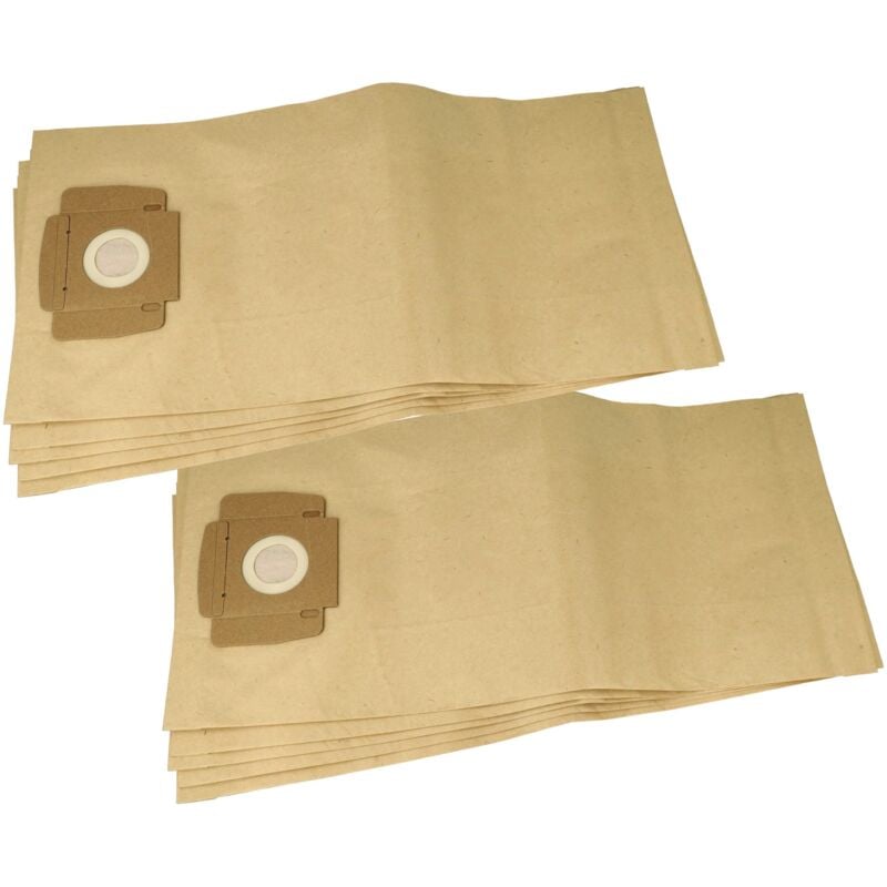 foto del prodotto vhbw 10x sacchetto sostituisce taski 7524289 per aspirapolvere carta filtrante, 51cm x 24cm marrone