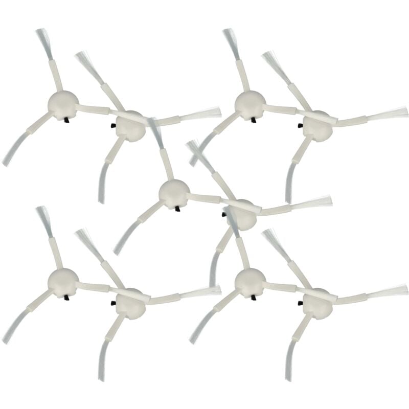 foto del prodotto vhbw 10x spazzola laterale compatibile con xiaomi mi robot 2 mijia 2c, 2 pro mijia 1t, 2 ultra, mijia 1c robot aspirapolvere set spazzole, bianco