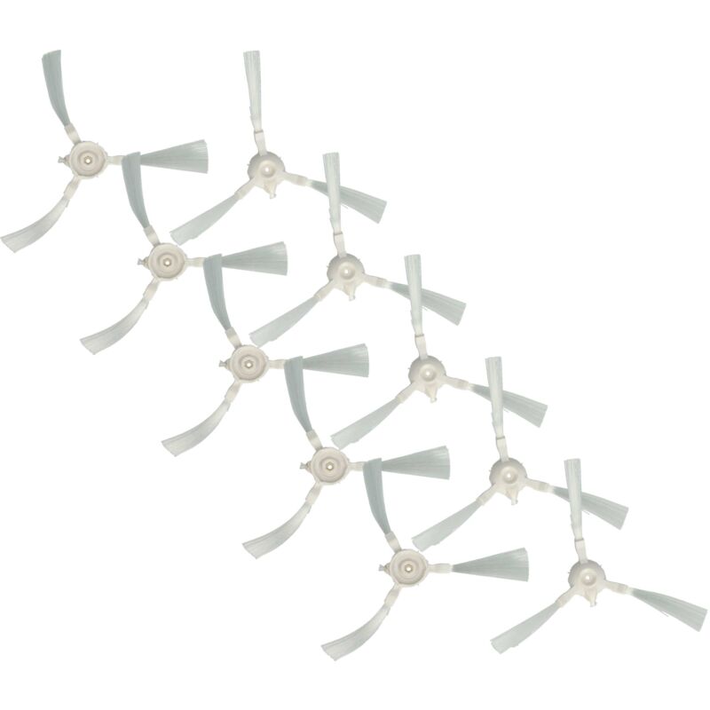 foto del prodotto vhbw 10x spazzola tonda compatibile con rowenta x plorer serie 40 total care connect rr7275 robot aspiratore 10x spazzola laterale, set di