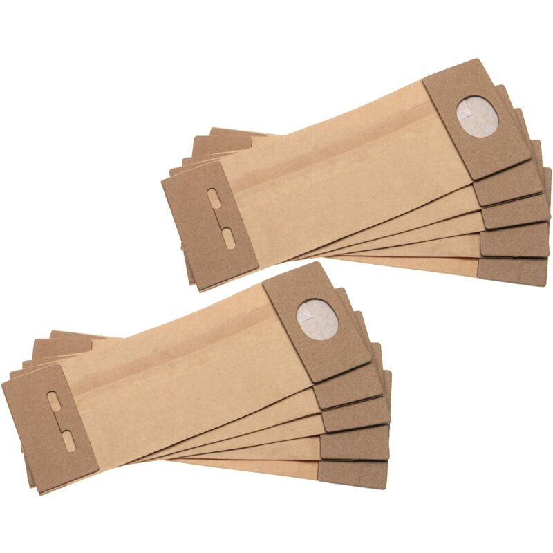 foto del prodotto vhbw 10x turbo filtro compatibile con makita bo3700, 9046, 9046j, bo4900, bo4900v levigatrice sacchetto in carta per polvere set 
