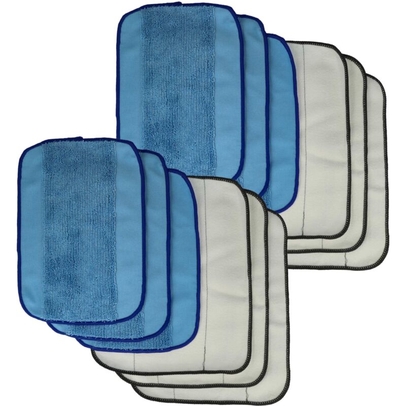 foto del prodotto vhbw 12x panno compatibile con irobot mint plus 5200, 5200c robot aspiratore panno pulizia a umido, panno pulizia a secco
