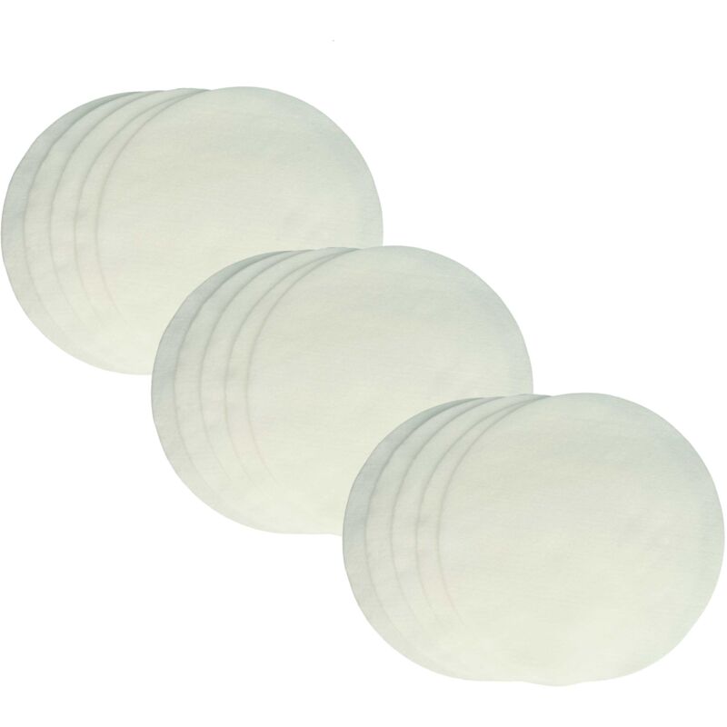 foto del prodotto vhbw 15x filtro polveri fini compatibile con nilfisk alto 130, 115, 950, 135, ergo clean, euro aspirapolvere filtro in nonwoven bianco, tondo