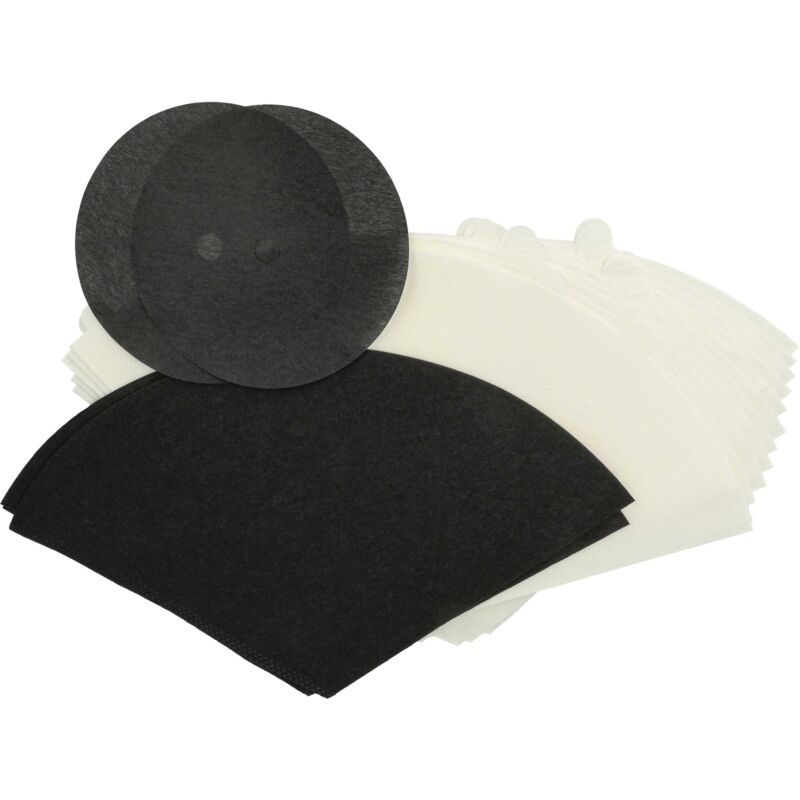 foto del prodotto vhbw 16x filtro compatibile con filter queen majestic 360 aspirapolvere filtro ai carboni attivi, cono filtrante, filtro salva motore