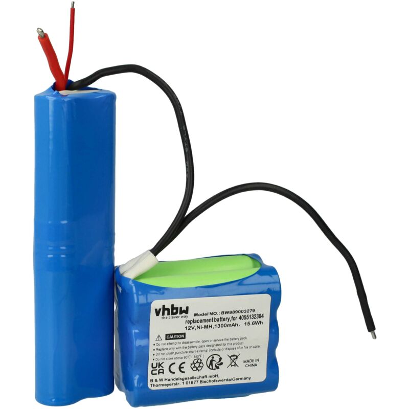 foto del prodotto vhbw 1x batteria compatibile con aeg ag907r 90016599900 aspirapolvere 1300mah, 12v, nimh 