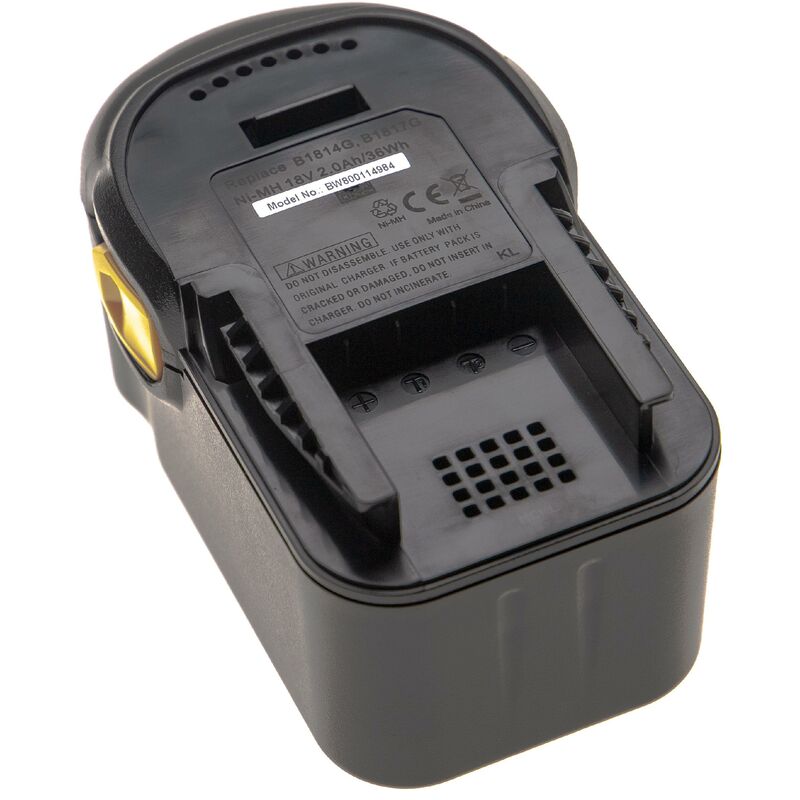 foto del prodotto vhbw 1x batteria compatibile con aeg bs 18c, bms 18c, bex18 125 li 402c, bho 18, bfl 18, bks 18 utensile elettrico 2000 mah, nimh, 18 v 
