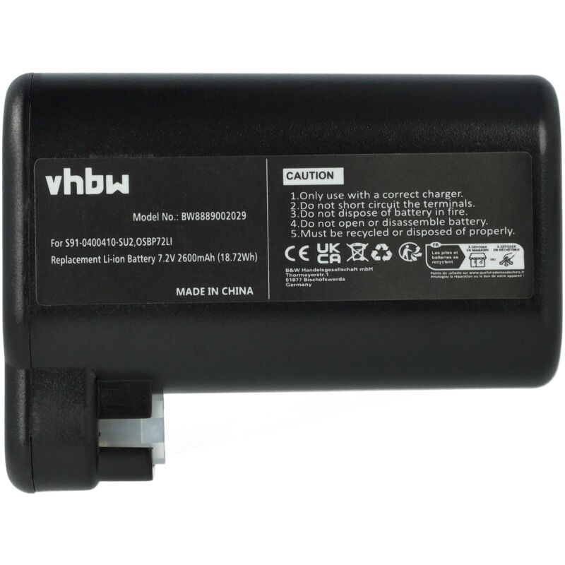 foto del prodotto vhbw 1x batteria compatibile con aeg rx9 1 sgm, rx9 1 ibm, rx9 2 4stn, rx9 2 4anm, rx9, rx8 1 4wn home cleaner 2600mah, 7,2v, li ion 