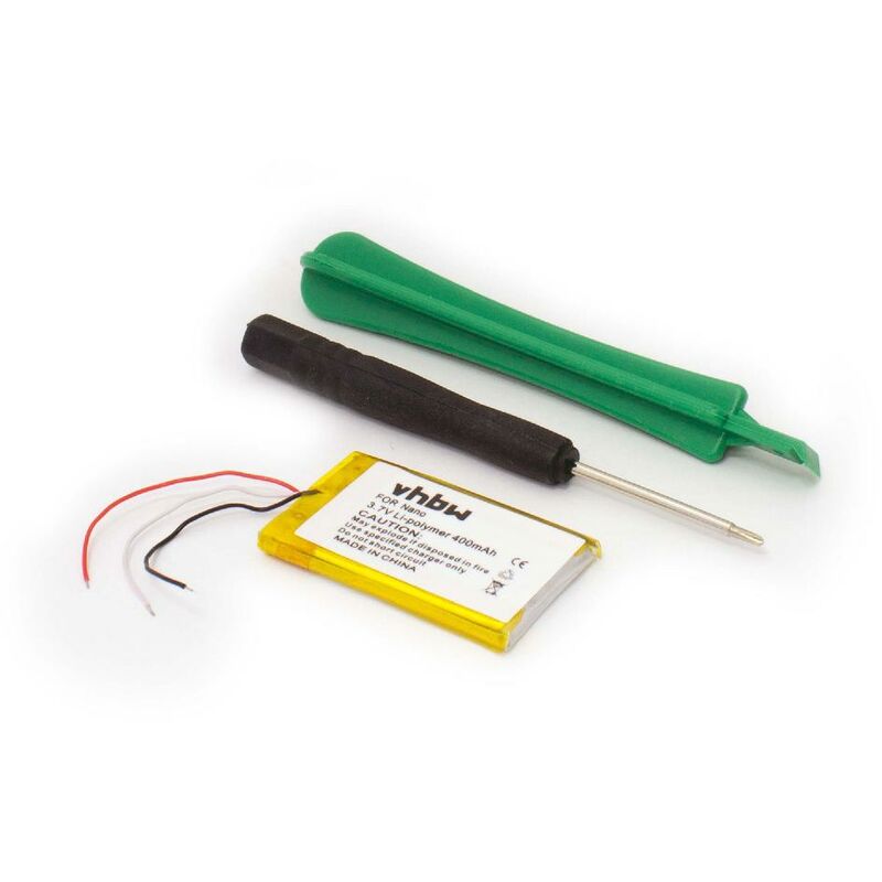 foto del prodotto vhbw 1x batteria compatibile con apple ipod nano a1137, 1a generazione, 1g, ma004ll a mp3 music player lettore musicale 400mah, 3,7v, li poly 