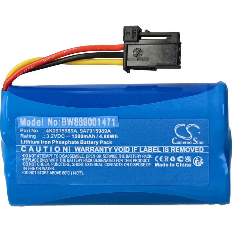 foto del prodotto vhbw 1x batteria compatibile con audi rs5 2018, rs4 2018, q8 2019, q7 2016, rs6 2020 trasmettitore di chiamate d emergenza 1500mah, 3,2v, lifepo4 
