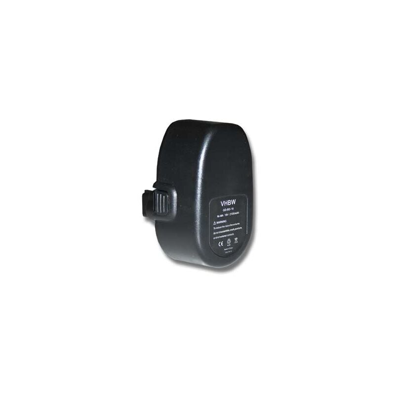 foto del prodotto vhbw 1x batteria compatibile con black decker cd1800k, cd180gk2, cd180grk, cd18cab, cd180k2, cd18c, cd18ca utensile elettrico 2100 mah, nimh, 18