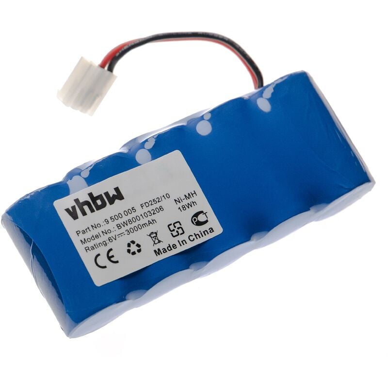 foto del prodotto vhbw 1x batteria compatibile con bosch rollfix fdd087, d962e, d963p serrande, cancelli 3000mah, 6v, nimh 
