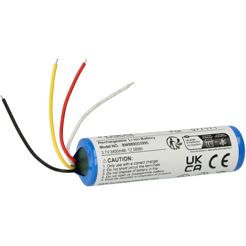 foto del prodotto vhbw 1x batteria compatibile con bose 423816 casse, altoparlanti, speaker 3400mah, 3,7v, li ion 