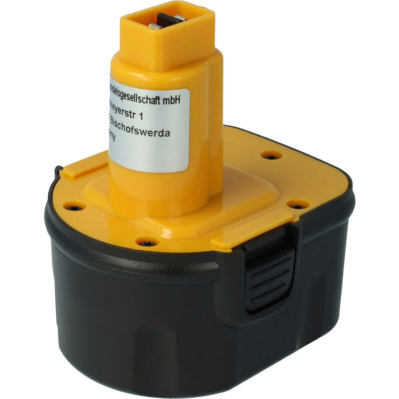 foto del prodotto vhbw 1x batteria compatibile con dewalt dw979k, dw979, dw977k, dw977b, dw979k 2, dw976k, dw979k2 br, dw975k utensile elettrico 2000 mah, nimh, 12