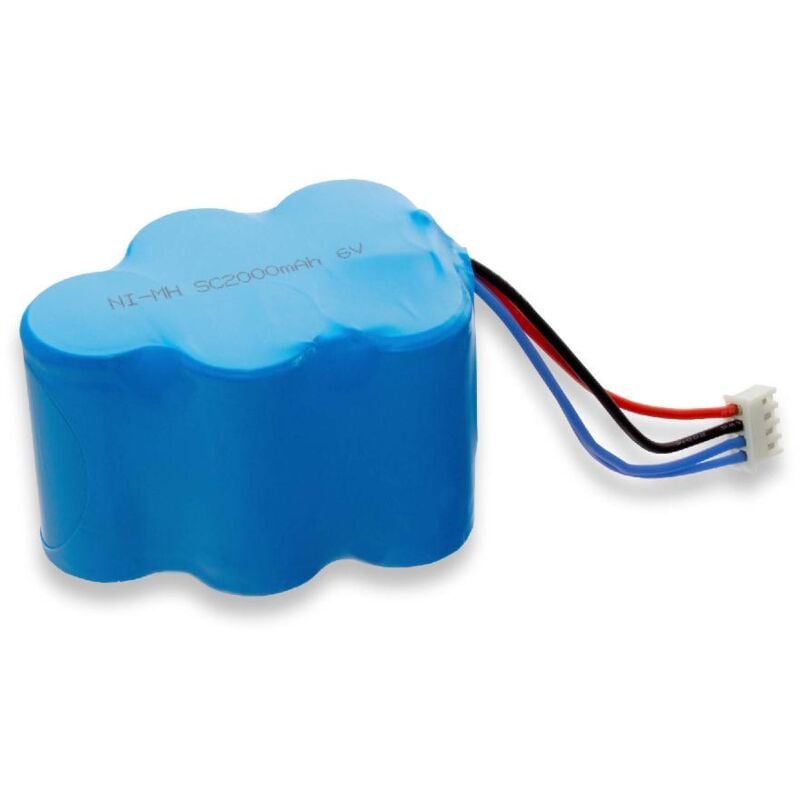 foto del prodotto vhbw 1x batteria compatibile con ecovacs deebot d73, d715, d780, d76, d710, d720, d73n, d730, d77, d760, d79 home cleaner 2000mah, 6v, nimh 