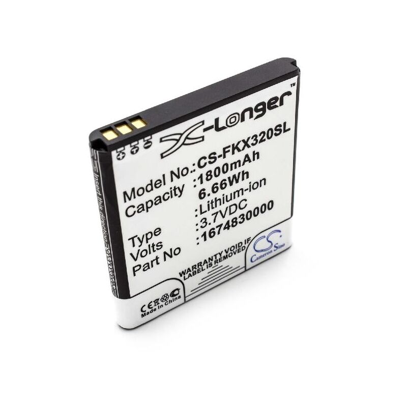foto del prodotto vhbw 1x batteria compatibile con falk ibex 25, 32, 25 touring navigatore gps 1800mah, 3,7v, li ion sostituisce 1674830000