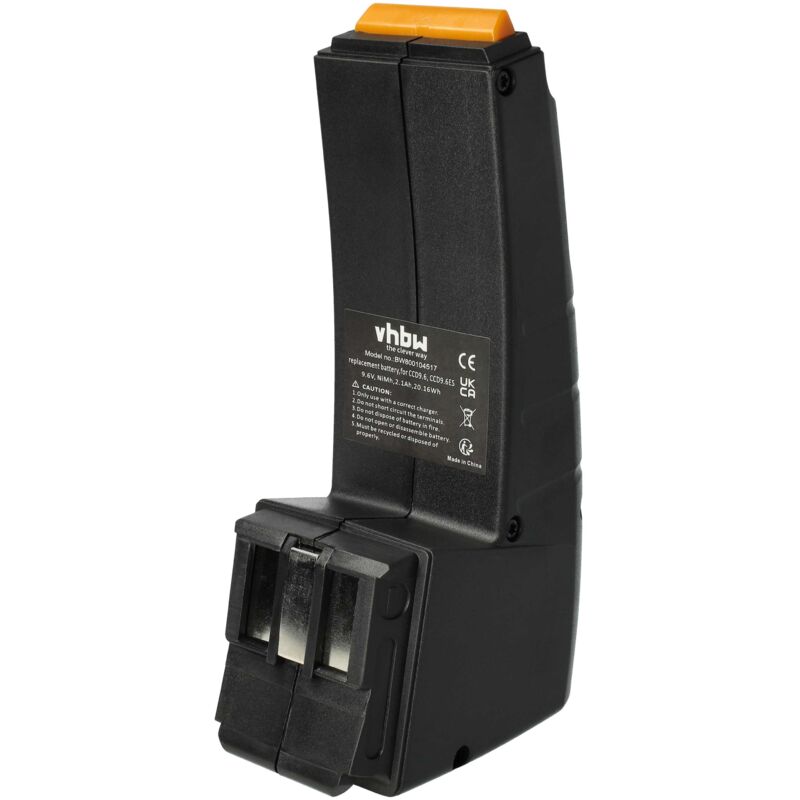 foto del prodotto vhbw 1x batteria compatibile con festo festool fsp 486828, fsp 487512, bph9.6c utensile elettrico 2100 mah, nimh, 9,6 v sostituisce ccd9.6,