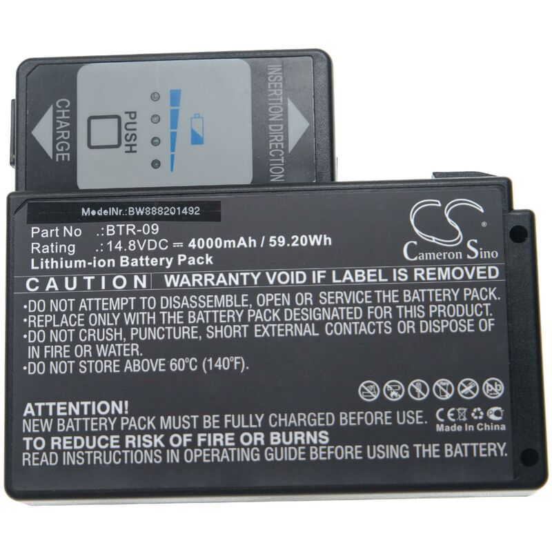 foto del prodotto vhbw 1x batteria compatibile con fujikura fsm 602s, fsm 601s, fsm 702r, fsm 70r, fsm 61s, fsm 62s, fsm 70s giuntatrice 4000mah, 14,8v, li ion 