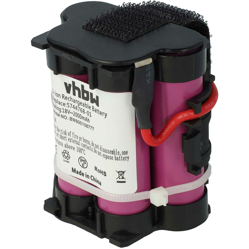 foto del prodotto vhbw 1x batteria compatibile con gardena r50li, r80li, r38li, 124562 cesoie 2000mah 18v li ion