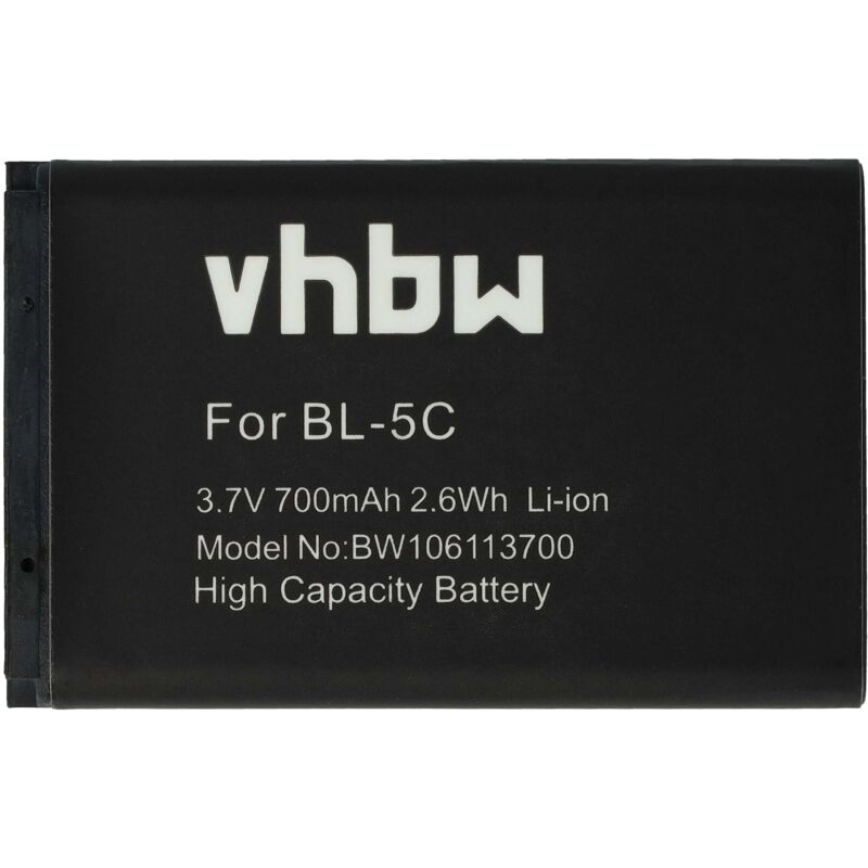 foto del prodotto vhbw 1x batteria compatibile con garmin gps mobile 10x, 10 navigatore gps 700mah, 3,7v, li ion sostituisce 010 10840 00, 361 00031 00