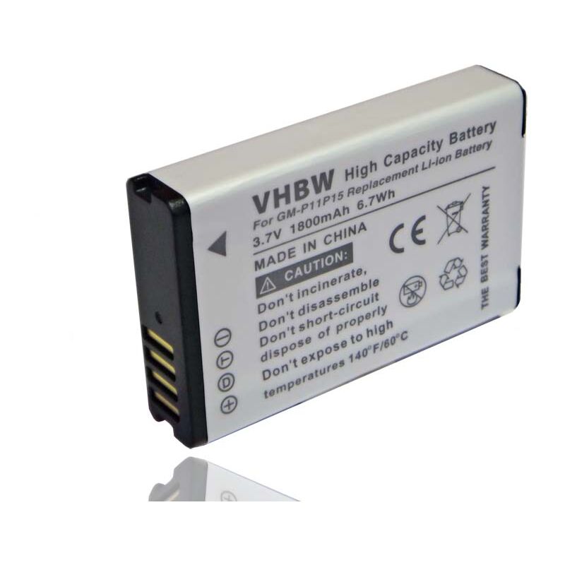 foto del prodotto vhbw 1x batteria compatibile con garmin virb elite action hd camera 1.4 videocamera camcorder 1800mah, 3,7v, li ion 