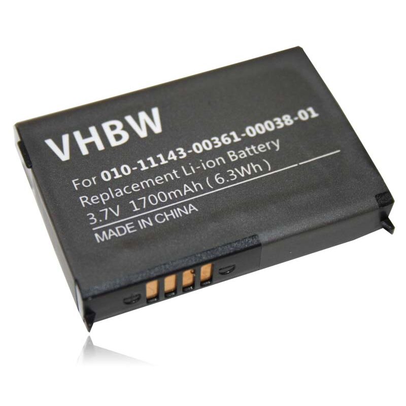 foto del prodotto vhbw 1x batteria compatibile con garmin zumo 660lm, 650, 210 ce, 600, 660, 220, 665lm, 665, 210 navigatore gps 1700mah, 3,7v, li ion 