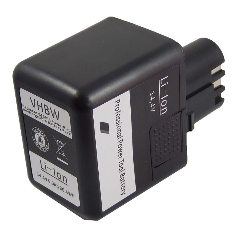 foto del prodotto vhbw 1x batteria compatibile con gesipa firebird gold edition utensile elettrico, utensile per montare rivetti ciechi 6000 mah, li ion, 14,4 v 