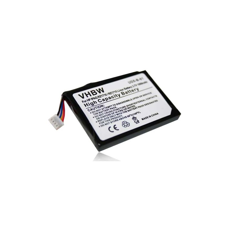 foto del prodotto vhbw 1x batteria compatibile con hp ipaq rz1717, rx1700, rz1710, rz1700, rz1715 navigatore gps 1000mah, 3,7v, li ion 