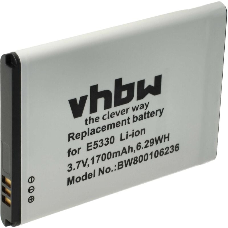 foto del prodotto vhbw 1x batteria compatibile con huawei e5377, ec5377 hotspot modem router portatile 1700mah, 3,7v, li ion 