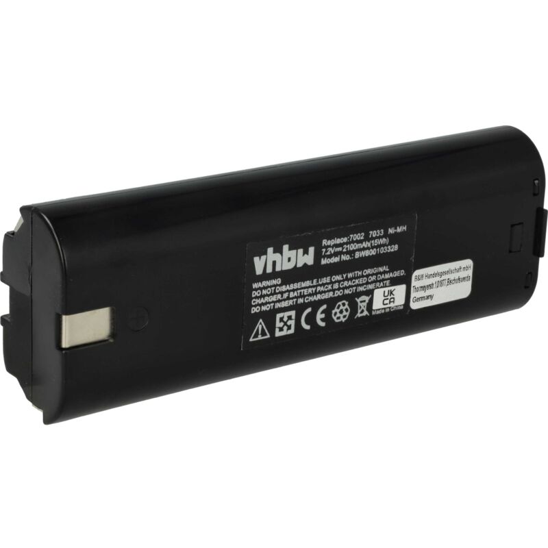 foto del prodotto vhbw 1x batteria compatibile con mikrofyn mikrolaser mlp 120 attrezzi da lavoro 2100 mah, nimh, 7,2 v 