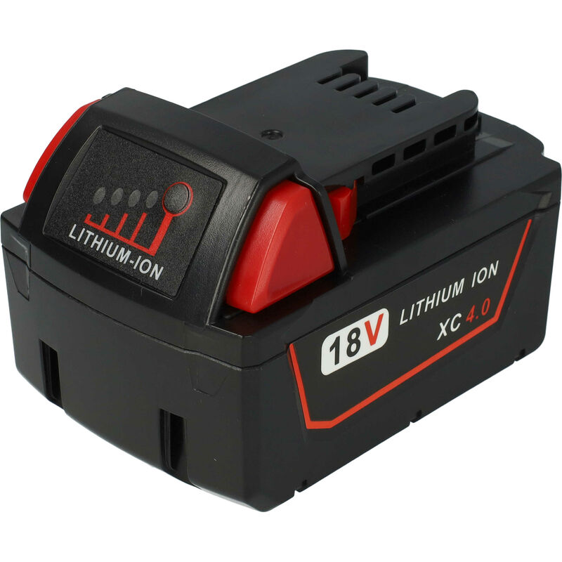 foto del prodotto vhbw 1x batteria compatibile con milwaukee power plus 18 volt work light, pxp, psx18, psh18, pp2a 32c utensile elettrico 4000 mah, li ion, 18 v 